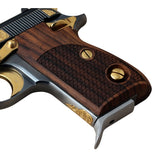 Beretta 70 Custom Pistol Grips made from Walnut Wood Dragon skin Checkering