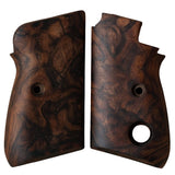 Beretta 71 Puma Custom Pistol Grips made of Root Walnut.
