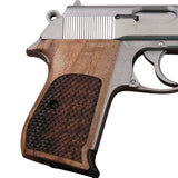 Walther PPK grips made of Walnut wood dragon skin checkering.1