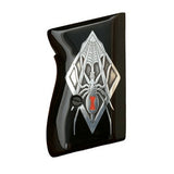 Walther PPK grips made of Black Acrylic with custom silver logo