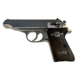 Walther PPK/S grips made of Root walnut with custom logo and text made of  Silver.4