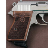 Walther PPK grips made of Walnut Wood with custom logo Engraving.6