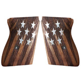 Walther PPK grips made of Walnut Wood with custom logo made of silver.1