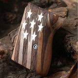 Walther PPK grips made of Walnut Wood with custom logo made of silver.5
