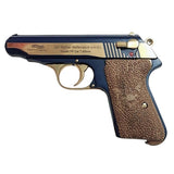 Walther PP grips made of walnut wood with custom engraving.5