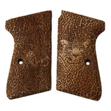 Walther PP grips made of walnut wood with custom engraving.1