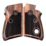 Beretta 70S custom pistol grips made from Walnut Wood with custom logo engraved.