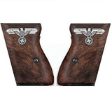 Walther PPK grips made of Root Walnut with custom logo made of  Silver.7