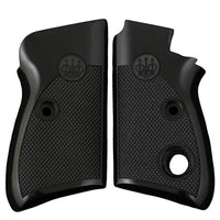 Beretta 71 Puma grips made of  Black Acrylic with custom logo engraved.