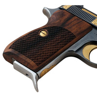Beretta 71 Puma grips made of Walnut Wood Dragon skin