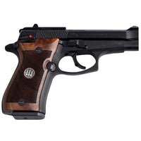 Beretta 81FS grips made of walnut wood with custom logo made of Silver