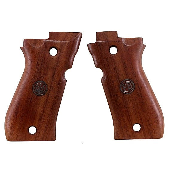 Beretta 81FS grips made of Rosewood with custom logo made of Silver