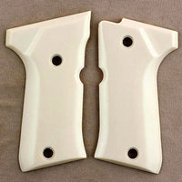 Beretta 92 compact grips made of Ivory Acrylic