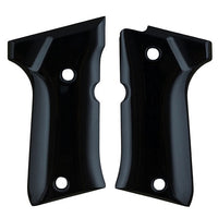 Beretta 92 compact grips made of Black Acrylic