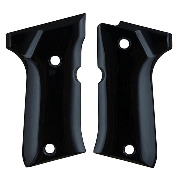 Beretta 92 compact grips made of Black Acrylic