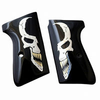 Walther PPK/S grips made of Black Acrylic with custom logo made of Silver.1