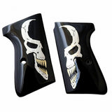 Walther PPK/S grips made of Black Acrylic with custom logo made of Silver.1