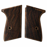 Walther PPK/S grips made of Walnut wood Dragon skin Checkering.