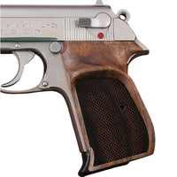 Walther PPK grips made of Walnut Wood.