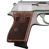 Walther PPK grips made of Walnut Wood with custom logo Engraving.8