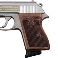 Walther PPK grips made of Walnut Wood with custom logo Engraving.7