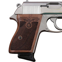 Walther PPK grips made of Walnut Wood with custom logo Engraving.1