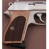 Walther PPK grips made of Walnut Wood.5