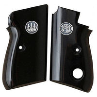 Beretta 71 Puma grips made of Black Acrylic with custom silver logos