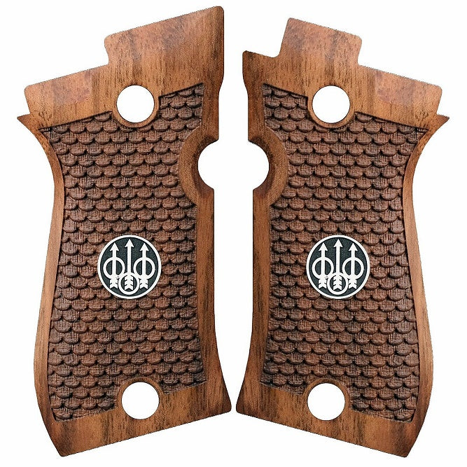 Beretta 81FS custom grips | Walnut - silver inlay logo