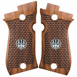 Beretta 81FS Custom Pistol Grips made of walnut wood with custom logo made of silver