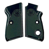 Beretta 70 custom pistol grips made of  Black Acrylic PMMA with custom logo engraved.