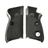 Beretta 70 grips made of Black Acrylic with custom logo engraved