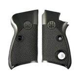 Beretta 70 grips made of Black Acrylic with custom logo engraved