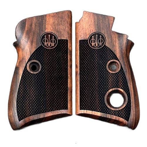 Beretta 71 Puma grips made of Walnut Wood with custom logo engraved