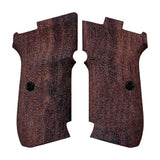 CZ 82 custom pistol grips made of walnut wood, designed for CZ 82 handgun, with a smooth finish and ergonomic shape.