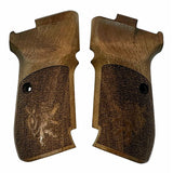CZ 82 custom pistol grips made of walnut wood with engraved custom logo, designed for CZ 82 handgun.