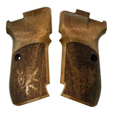 CZ 83 custom pistol grips made of walnut wood with engraved custom logo, designed for Bestpistolgrips.