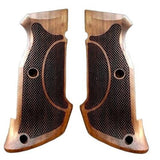 Custom CZ Shadow 1 pistol grips made of walnut wood by Bestpistolgrips, designed for professional target shooting.