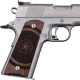 Bestpistolgrips Sig Sauer 1911 custom walnut grips with engraved star design