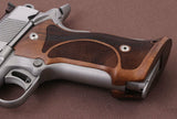 Bestpistolgrips Colt 1911 custom walnut grips with diamond checkering and professional target design
