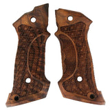 Bestpistolgrips Colt 1911 custom walnut wood grips with engraved professional target design