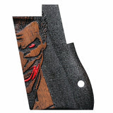 Walnutwood Desert Eagle custom pistol grips with engraved logo, designed for the Bestpistolgrips brand, shown from the left side.