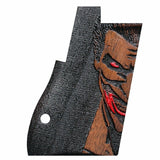 Custom walnutwood Desert Eagle pistol grips with engraved logo, designed for Bestpistolgrips.