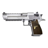 Desert Eagle custom pistol grips made of walnut wood with brass logo, designed for the Bestpistolgrips brand.