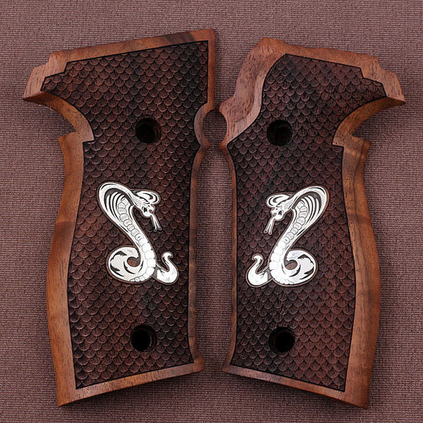 Poignée En Noyer Compatible Sig Sauer P226 - Modèles SL, Sport, PPC (neuf)