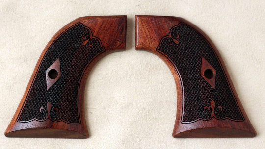 Ruger Single -six grips made from rosewood. (make your own custom pair of grips). - Bestpistolgrips